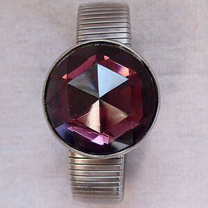 Vintage 1980s Amethyst-toned Jewel Bracelet